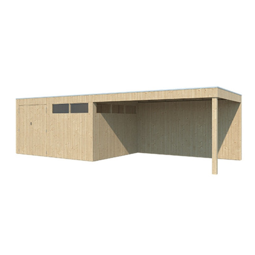 Woodlands Marron Bois massif 23.9m²