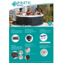 Infinite Spa Bleu PVC (Polychlorure de vinyle)