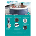 Infinite Spa Bleu PVC (Polychlorure de vinyle)