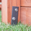 Chalet et Jardin Marron Bois massif