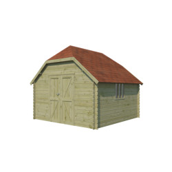 Woodlands Marron Bois massif 12.6m²
