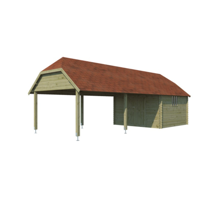 Woodlands Marron Bois massif 32.3m²