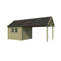 Woodlands Marron Bois massif 19.5m²