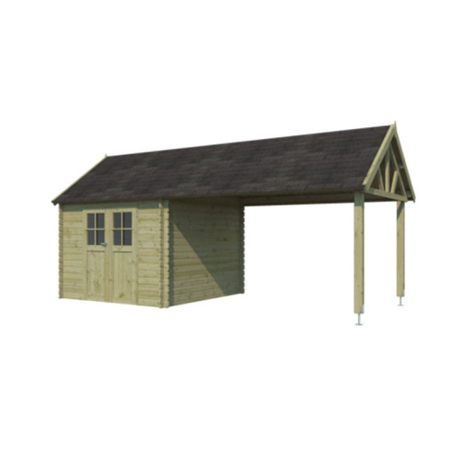Woodlands Marron Bois massif 19.5m²