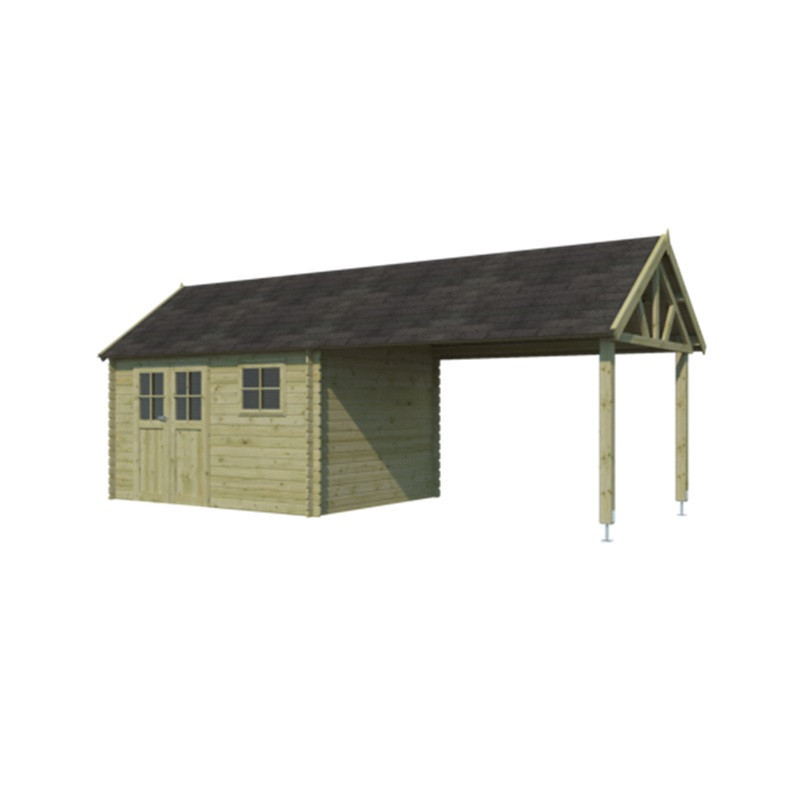 Woodlands Marron Bois massif 22.2m²