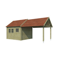 Woodlands Marron Bois massif 22.8m²