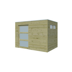 Woodlands Marron Bois massif 6.3m²
