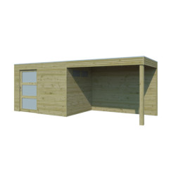 Woodlands Marron Bois massif 12.74m²