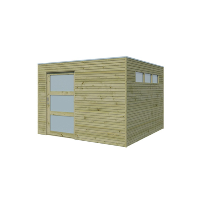 Woodlands Marron Bois massif 9m²
