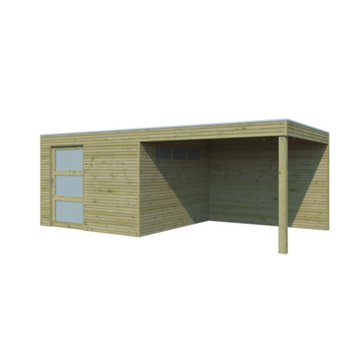 Woodlands Marron Bois massif 17.8m²
