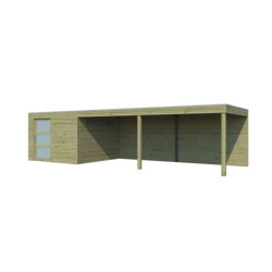 Woodlands Marron Bois massif 26.8m²