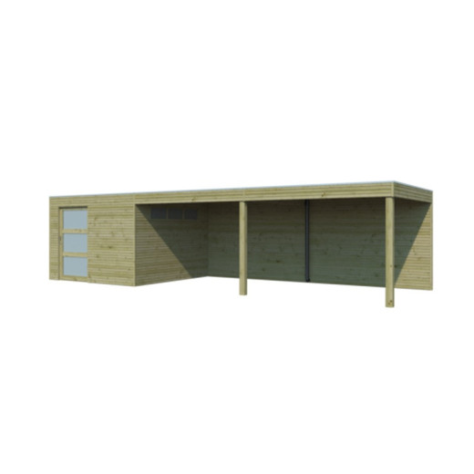 Woodlands Marron Bois massif 26.8m²