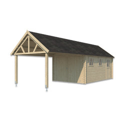 Woodlands Marron Bois massif 17.1m²