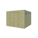 Woodlands Marron Bois massif 8.88m²