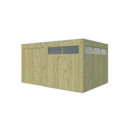 Woodlands Marron Bois massif 11.9m²