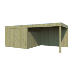 Woodlands Marron Bois massif 17.9m²