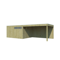 Woodlands Marron Bois massif 23.9m²