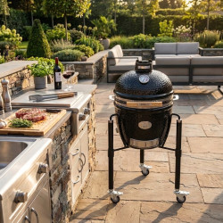 Kamado JUNIOR Pro 2.0 Noir + Chariot - Monolith BBQ