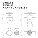 Kamado AVANTGARDE 55 + Chariot - Monolith BBQ