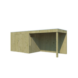 Woodlands Marron Bois massif 11.9m²