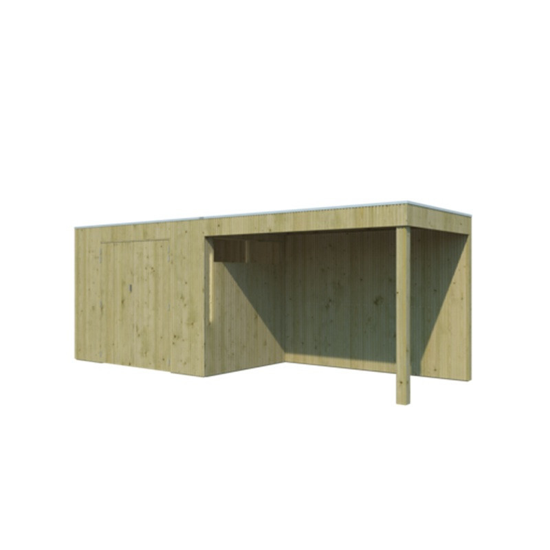 Woodlands Marron Bois massif 11.9m²