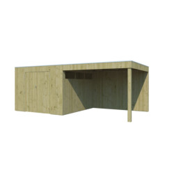 Woodlands Marron Bois massif 17.9m²