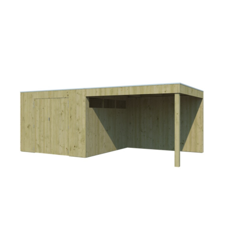 Woodlands Marron Bois massif 17.9m²