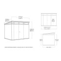 Keter Gris Polypropylène 6m²