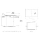 Keter Gris Polypropylène 7.4m²