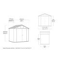 Keter Gris Polypropylène 4.4m²