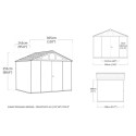 Keter Gris Polypropylène 7.3m²