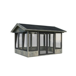 Palmako Gris Bois massif 12.1m²