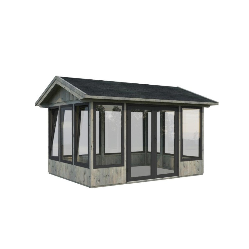 Palmako Gris Bois massif 12.1m²