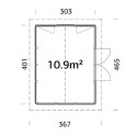 Palmako Marron Bois massif 12.1m²