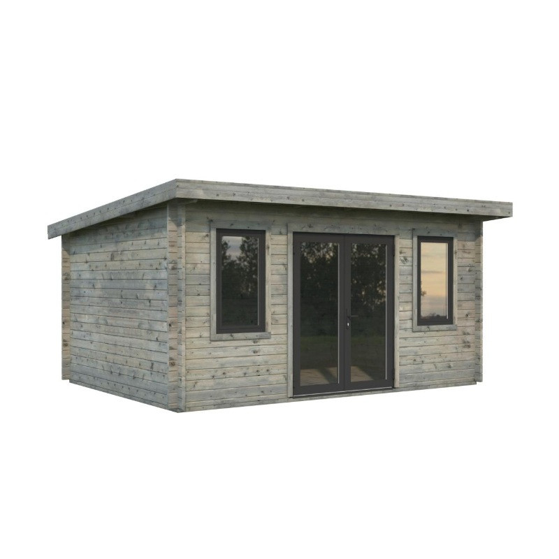 Palmako Gris Bois massif 16.5m²