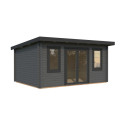 Palmako Gris Bois massif 16.5m²