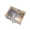 Palmako Gris Bois massif 16.5m²