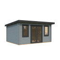 Palmako Gris Bois massif 16.5m²
