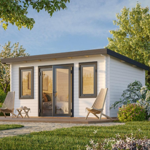 Palmako Blanc Bois massif 16.5m²