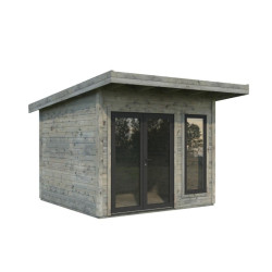 Palmako Gris Bois massif 8.9m²