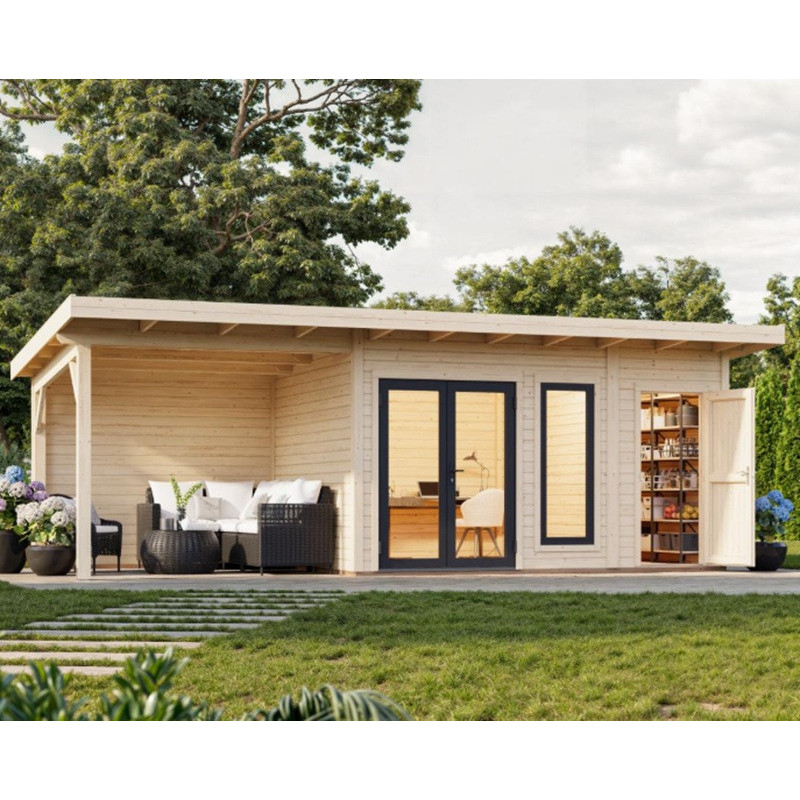 Palmako Marron Bois massif 22.2m²