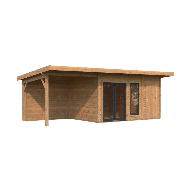 Palmako Marron Bois massif 22.2m²