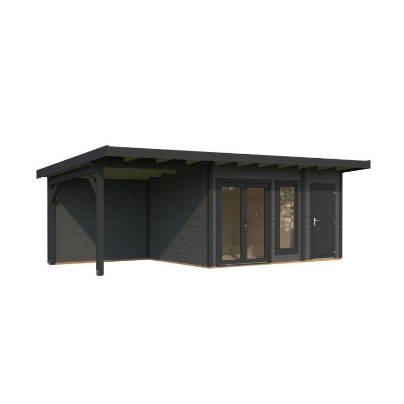 Palmako Gris Bois massif 22.2m²