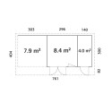 Palmako Gris Bois massif 22.2m²