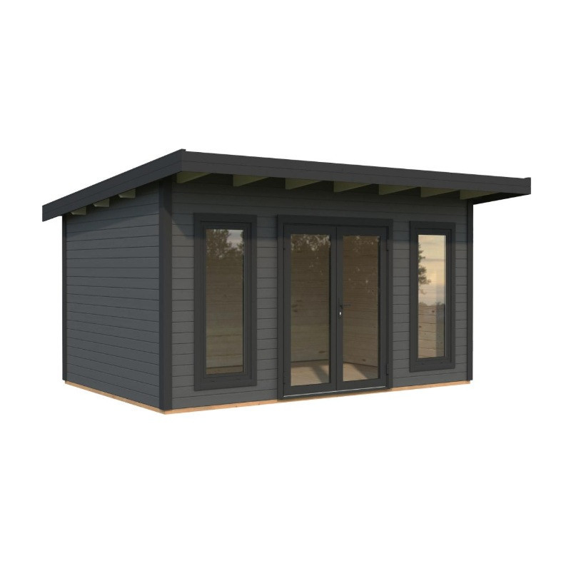 Palmako Gris Bois massif 13.4m²