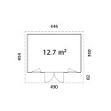 Palmako Gris Bois massif 13.4m²