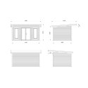 Palmako Blanc Bois massif 13.4m²