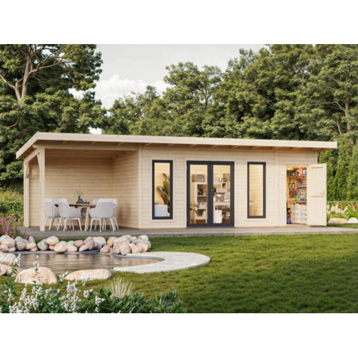 Palmako Marron Bois massif 26.7m²