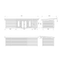 Palmako Marron Bois massif 26.7m²