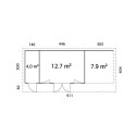Palmako Gris Bois massif 26.7m²